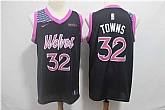 Timberwolves 32 Karl Anthony Towns Black 2018 19 City Edition Nike Swingman Jersey,baseball caps,new era cap wholesale,wholesale hats